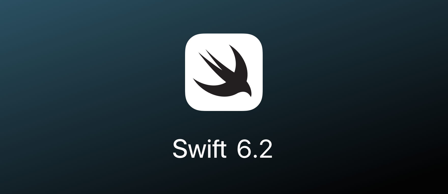 Featured blog image with the Swift Logo over a white to black gradient background.