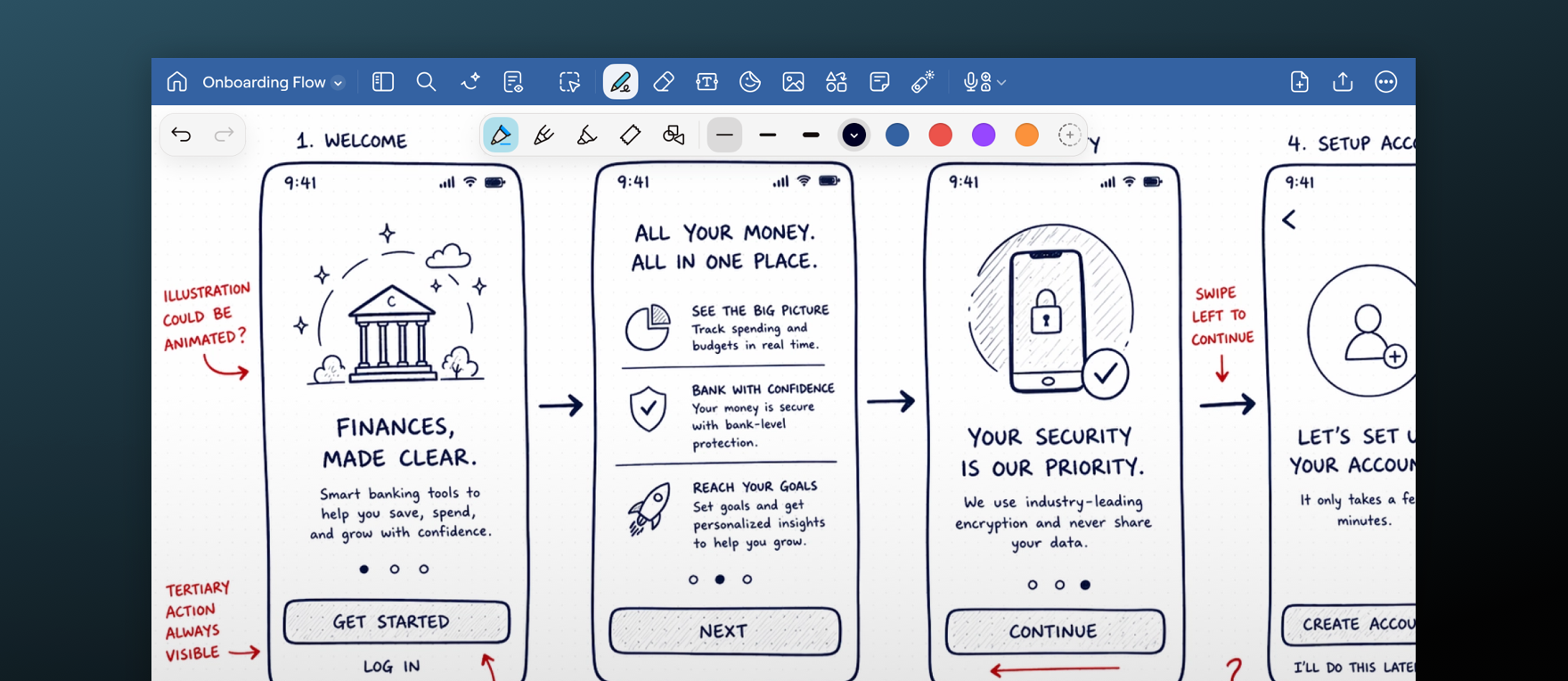 Featured blog image with the screenshot of Goodnotes