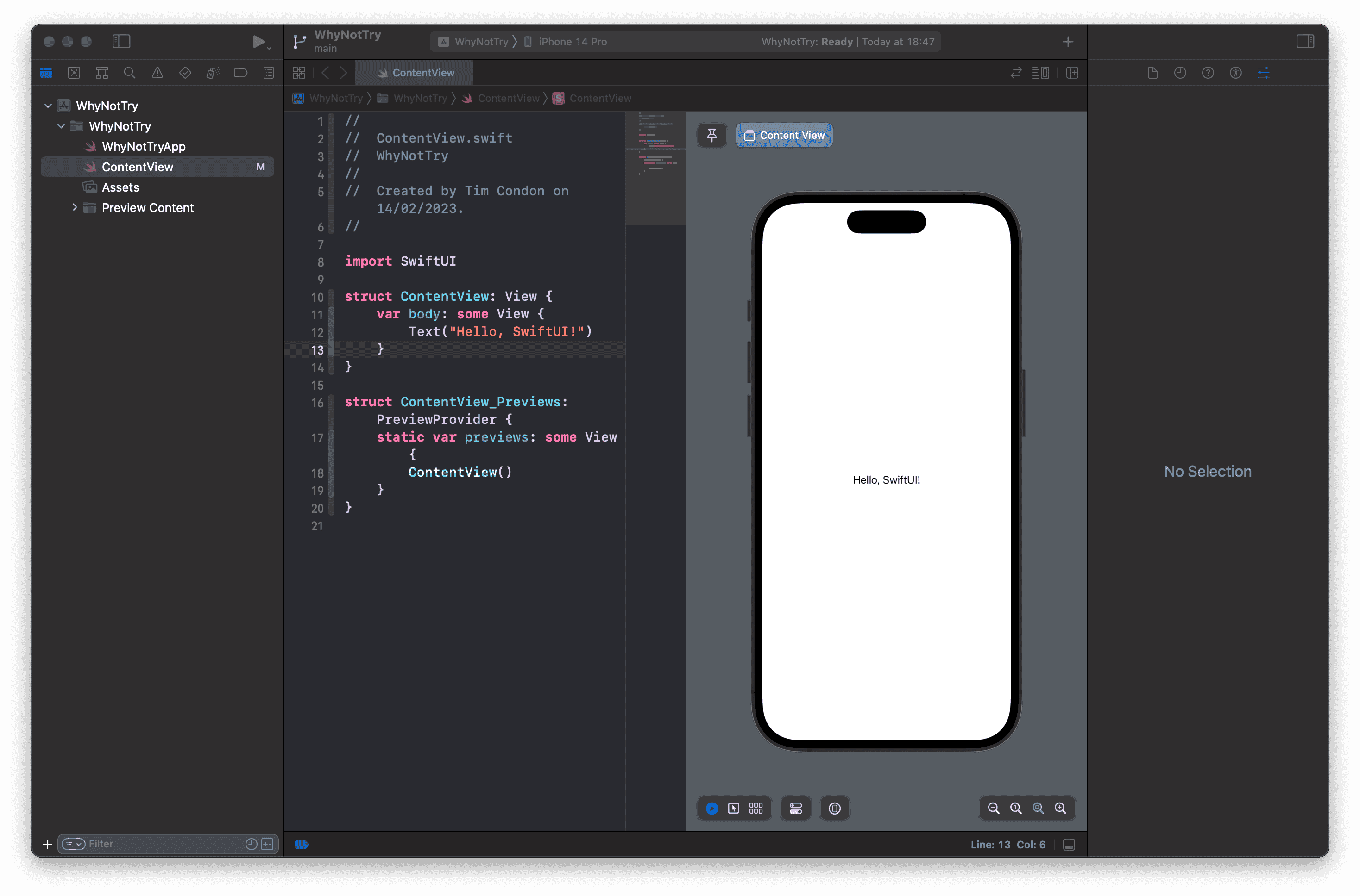 Hello SwiftUI
