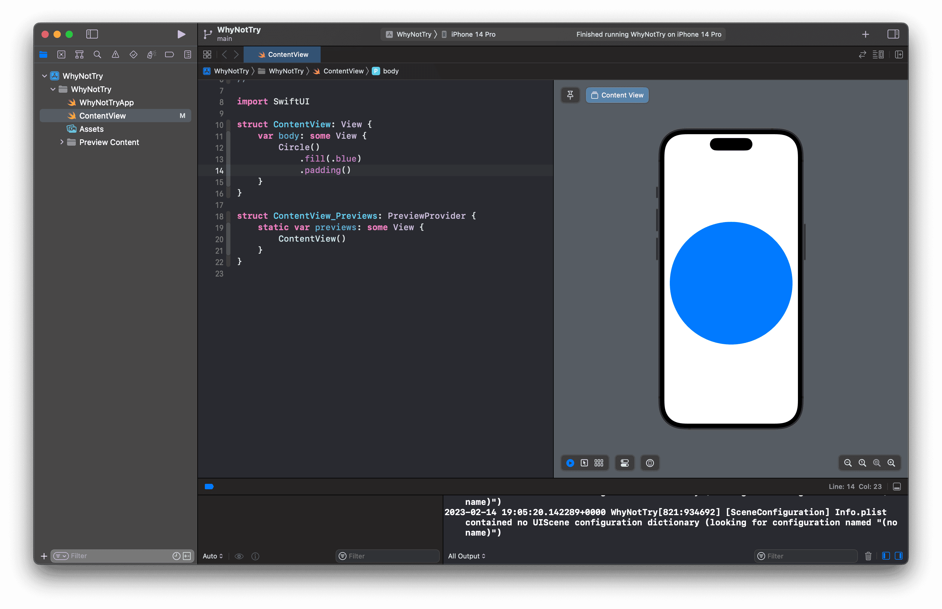 SwiftUI Circle with Color and Padding