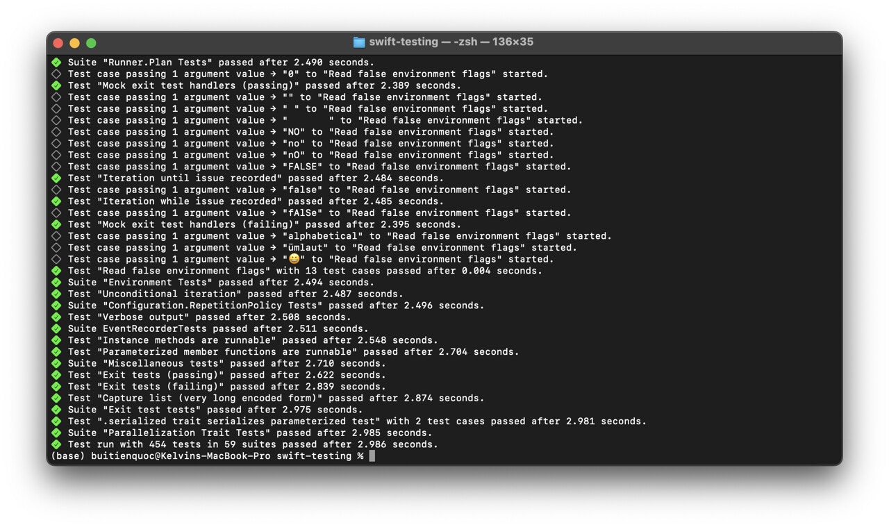 Current Console Output